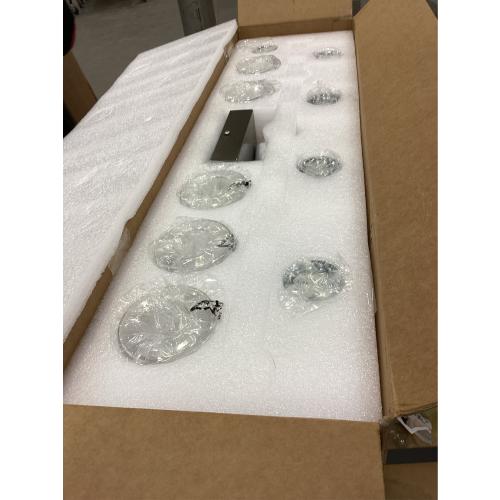 SADENICEL 5 Light Bathroom Light Fixtures, Brushed Nickel Vanity Lights Crystal Dimmable LED White/Neutral/Warm Bathroom Lights Over Mirror for Bathroom, Bedroom,Living Room (5 Light)