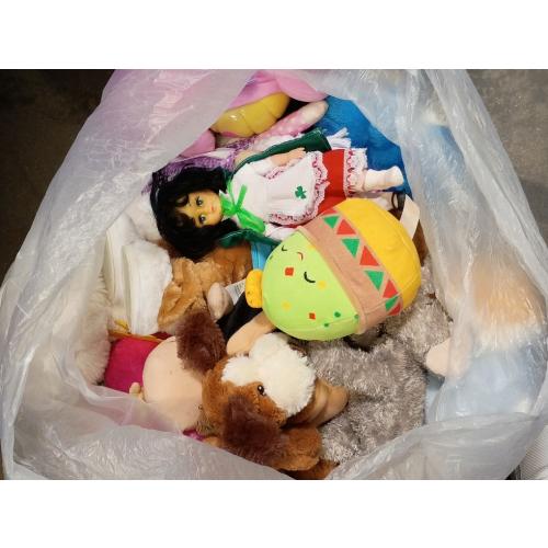 Bag of stuffed animals