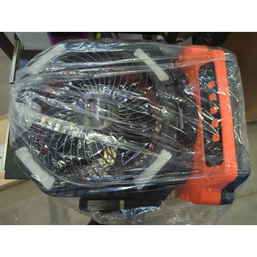 40000mAh Rechargeable Camping Fan, Battery Operated Fan with Light & Remote, 12 Portable Outdoor Fan, Auto Oscillating Battery Powered Floor Fan for Tent RV Car Travel Jobsite Hurricane Power Outages