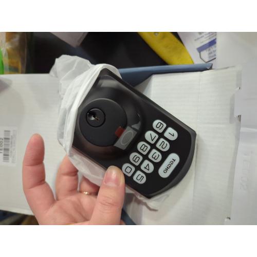 TEEHO TE001 Keyless Entry Door Lock with Keypad - Smart Deadbolt Lock for Front Door with 2 Keys - Auto Lock - Easy Installation - Oil-Rubbed Bronze