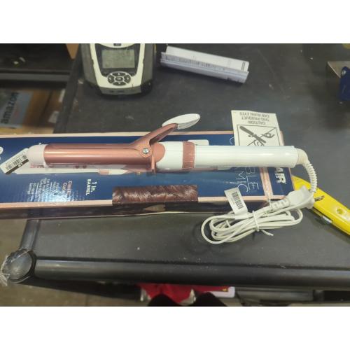 Color rose gold Conair Double Ceramic Gentle Rose Gold 1 Inch Curling Iron