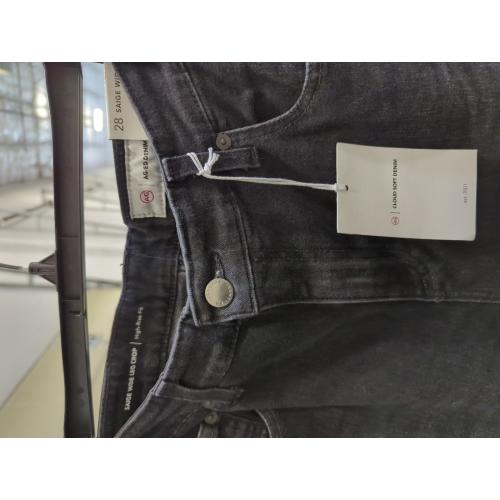 Size 28 AG-ED Denim Women's High Waisted Stretchy Wide Leg Jeans Loose Trendy Denim Pants with Pocket