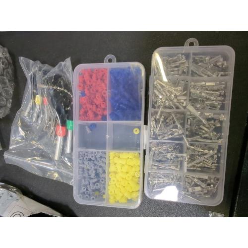 1/1.5/1.8/2.2/2.8/3.5mm Terminal Automotive Connector Car Electrical Wire Removal Non-Insulated Plug Male Female Crimp Pins Connectors Kit Crimped kit Motorcycle Atv set Auto Electric