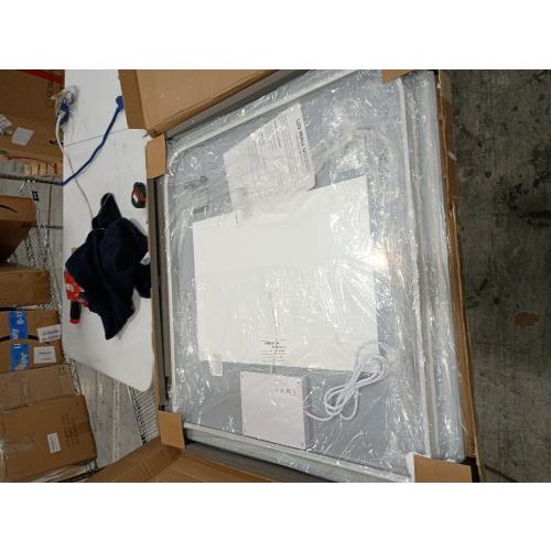 LED Bathroom Mirror, 36x 36 LED Mirror with Lights for Bathroom, Lighted Vanity Mirrors for Wall, Anti-Fog, Dimmable, Tempered Glass, Memory Function, 3 Colors, Safe Use (White)