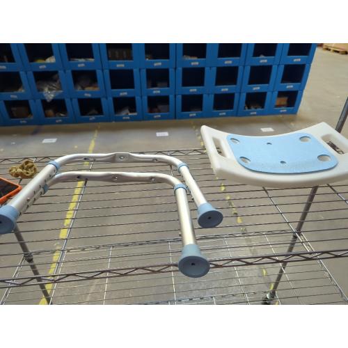 Shower Chair for Inside Shower, FSA/HSA Eligible 400 lbs Adjustable Shower Stool with Suction Feet, Shower Seat for Inside Tub Bathroom Bench Bath Chair for Elderly and Disabled