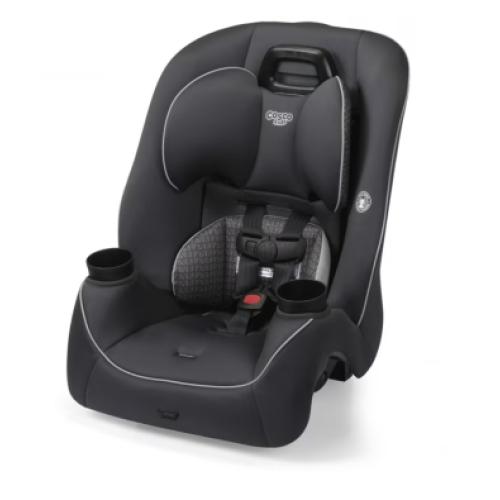 Cosco Kids Easy Elite Slim All-in-One Convertible Car Seat, Grey Glyphs