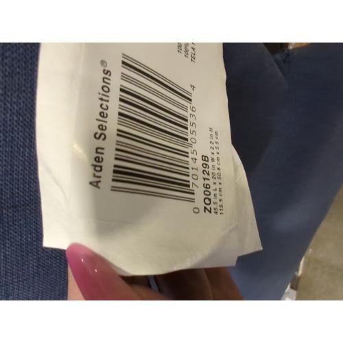 Arden Outdoor Adirondack or Rocking Chair Cushion, 20 x 17, Rain-Proof, Fade Resistant 20 x 17, Sapphire Blue Leala