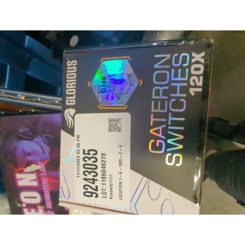 Gateron Clear Mechanical Keyboard Switches (120 Pack) - Ultra-Light Linear for Rapid Typing & Gaming - 35g Actuation Force