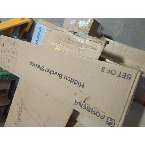 Forbena 36 Inch Floating Shelves for Wall Long Set of 3, Large Deep Wall Shelves for Bedroom Living Room Decor, Rustic Wood Floating Shelf for Kitchen Closet Office TV Plants Books (Dark Brown)