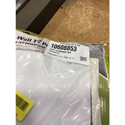Legrand On-Q 4-27/64-in x 10-in PVC White Flat Screen Tv Kit