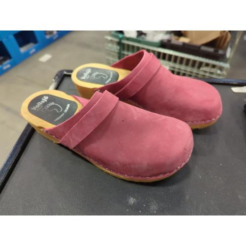 Size ,40 Sanita Ellis Oiled Leather Professional Clogs for Women - Arch Support, Open-Back, Adjustable, APMA-Approved Slip-On Mules