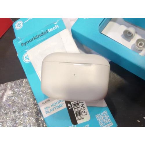 Color White JLab Go Air Pop True Wireless Bluetooth Earbuds - Cloud White