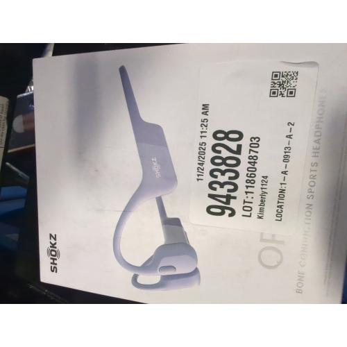 Shokz OpenRun Bluetooth Wireless Headphones - Lavender