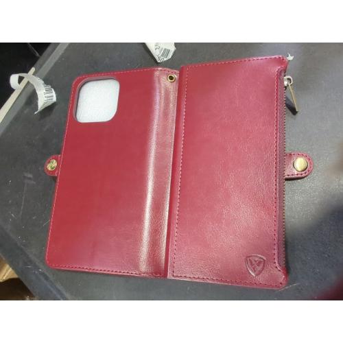 Size iPhone 16 Pro Max Color red XcaseBar compatible with iPhone 16 Pro Max Wallet case with Zipper Credit Card Holder【RFID Blocking】,Flip Folio Book PU Leather Phone case Shockproof Cover Women Men for Apple 16 Pro Max case Wine Red