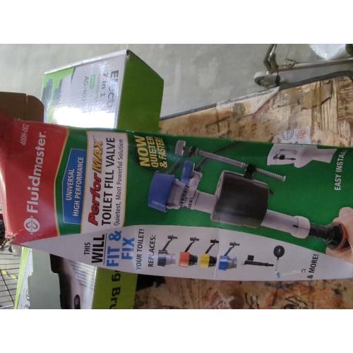 Fluidmaster 400H-002 Performax Universal Toilet Fill Valve High Performance Tank and Bowl Water Control, 1-Pack, Multicolor