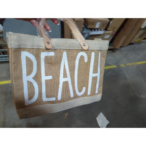 Santa Barbara Design Studio Hold Everything Waterproof Jute Tote Bag, Mini, Beach