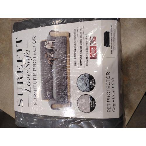 SureFit Pet Protector Sofa Furniture Cover in Gray
