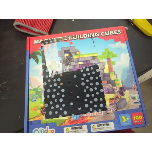 100PCS Magnetic Blocks - Magnet Tiles Toys for Kids, Magnetic Building Blocks Cubes, Stacking Magnets Toys for Kids, Birthday Gifts for Boys and Girls Age 3  Years Old