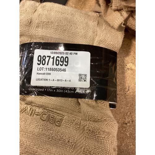 All-Clad Solid Kitchen Towel: Highly Absorbent, Super Soft Long Lasting - 100% Cotton, 17x30 Tea Towel for Cleaning & Drying Dishes, Pans, Glassware, or Countertops, (1-Pack), Cappuccino