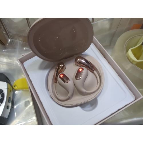 Color Pink Monster Open Ear AC210 Headphones, Bluetooth 5.4 Earphones Stereo Sound, Wireless Headphones 30 Hours Playback, Type-C Charging, HD Clear Calls, Touch Control, IPX5 Waterproof Open Ear Earbuds,