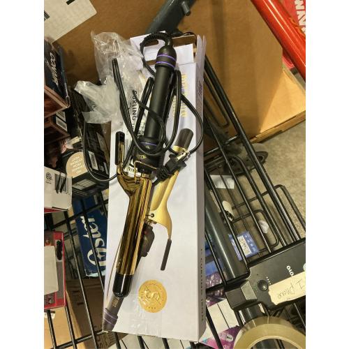 Hot Tools Pro Artist 24K Gold Extra Long Curling Iron | Long Lasting, Defined Curls (1 in)