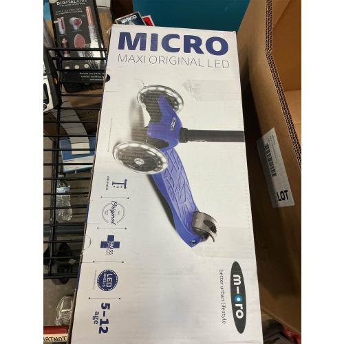 Micro Kickboard - Maxi Deluxe LED - Three Wheeled, Lean-to-Steer Swiss-Designed Micro Scooter for Kids with Motion-Activated Light-Up Wheels for Ages 5-12 …