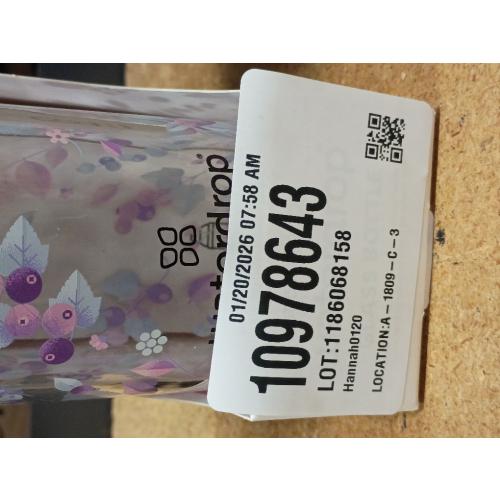 Waterdrop BPA Free Glass Water Bottle,Insulating Neoprene Sleeve/Bamboo Screw Cap, Boost, 20 fl oz