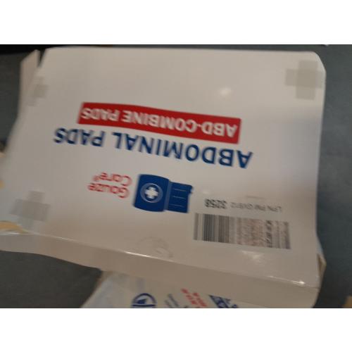 GauzeCare Sterile Abdominal- ABD Combine Pads| 24-Pack, 8x10 Inches| Extra Absorbent & Thick, Individually Wrapped Wound Dressing, First Aid Pads| Surgical-Grade, Nonstick- for Heavy Leakage, Post Op
