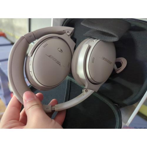 Bose QuietComfort Headphones Noise Cancelling Over-Ear Wireless Bluetooth Earphones, Sandstone
