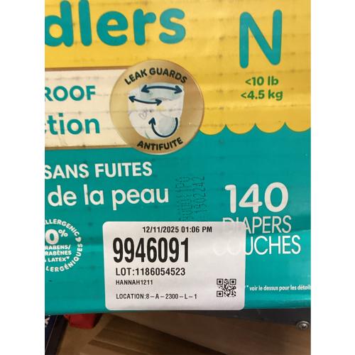 Pampers Swaddlers Active Baby Diapers Enormous Pack - Size 0 - 140ct