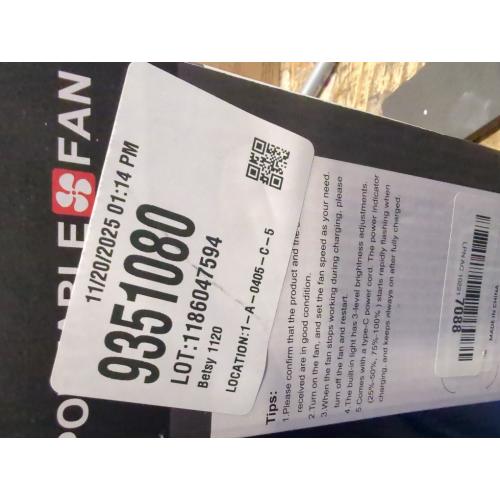 Camping Fan Rechargeable, Rechargeable Fan 20000mah Battery Powered Fans with LED Lantern and Hook, Camping Essentials for Tent, Travel, Car (Orange)