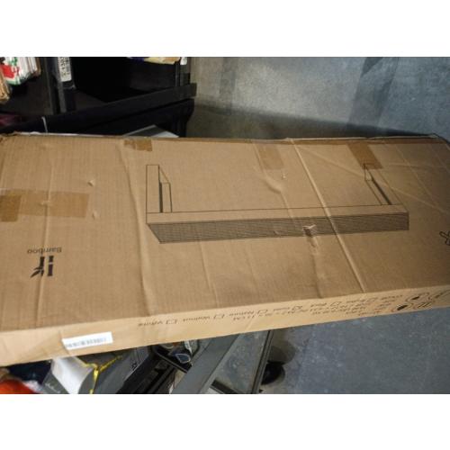 Wisuce Essentials Bamboo Indoor Long Dining Bench, Outdoor Modern Wood Benches 35 Inch Bamboo Bench for Living Room Hallway Bedroom Bathroom