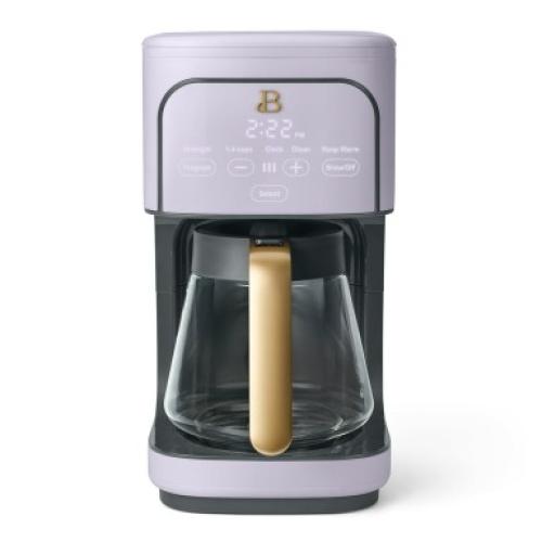 Beautiful 12 Cup Programmable Coffee Maker, White Icing by Drew Barrymore❗MAY HAVE MISSING PIECES/NEEDS CLEANING❗