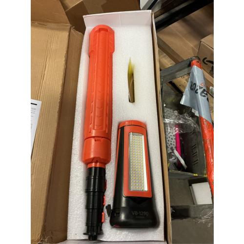 Camping Light with Stand 85.9 Rechargeable Cordless 5500 High Lumens LED Work Light, 10000mAh Solar Magnetic Waterproof Emergency, Dimmable Camping Essentials Gear with Detachable Tripod