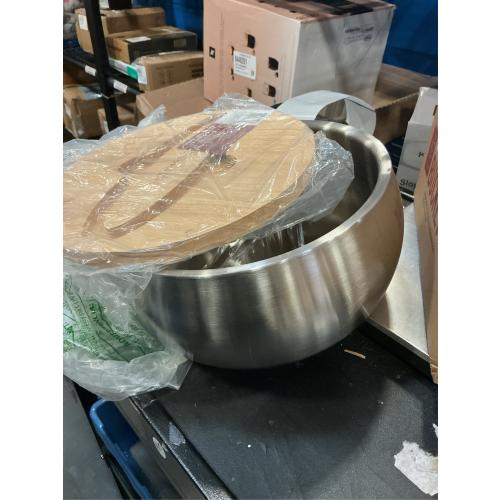 Gusto Nostro 4.1L Insulated Ice Bucket with Lid and Tongs, Double Wall Stainless Steel Ice Bucket Large, BPA Free Ice Bucket for Cocktail Bar, Keeps Champagne, Wine, Beer Chill for Parties