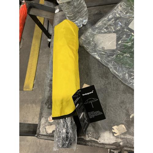 Bodyguard Inverted Umbrella - Large Windproof for Rain & Sun, Compact Reverse With Reflective Stripe, Teflon-Coated for Women Men, Travel Folding With Cover Bag