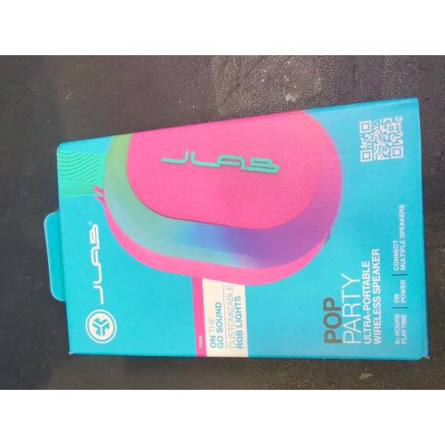 JLab Pop Party Portable Speaker - Pink