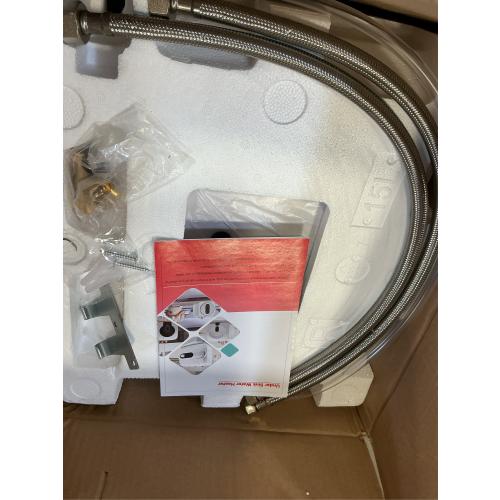 4 Gallon Water Heater Under Sink Instant Hot Water Heaters 1500W 110V 120V Mini Tank,Under Counter Water Heater with Safety Vavle 1/2 NPT for Kitchen,Bathroom,Camper,RV, White