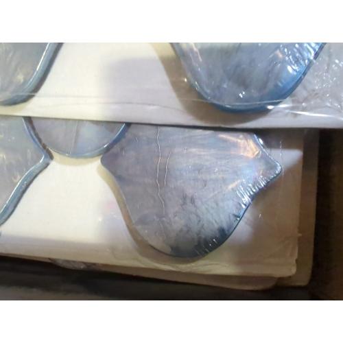 Blue Shimmer, Arabesque - Glass Tile Box