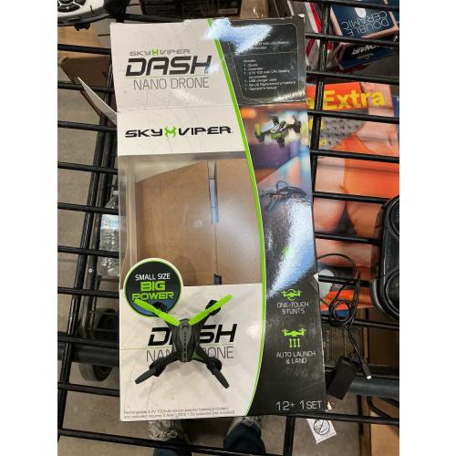 Sky Viper Dash Nano Performance RC Drone, Fast Safe Indoor Flying, Rechargeable Battery