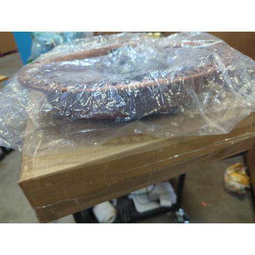 VIVOHOME Deck Mounted Oval Polyresin Bird Bath with Solar Fountain, Adjustable Clamp for Railings up to 3.9 Inch, Capacity 1.3 Gallons for Patio, Gardens, Yard, Deck, Gray