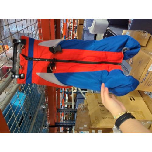 Kuoser Fullbody Dog Jacket, Large Dog Winter Coat with Built-in Harness, Reflective, Suitable for Begle, Corgi, Labrador (Blue XL)