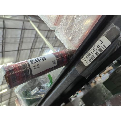American Greetings Reversible Wrapping Paper, Red and Black Plaid (1 Jumbo Roll, 175 sq. ft.)