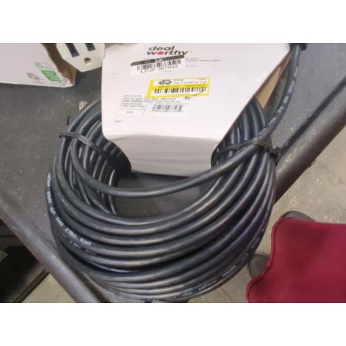 Cat 6 Ethernet Cable - dealworth Black: 1.25 Gbps RJ-45 Male-to-Male