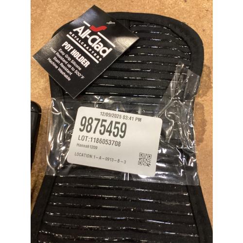 All-Clad Cotton Pot Holder, 2 Pack, Black