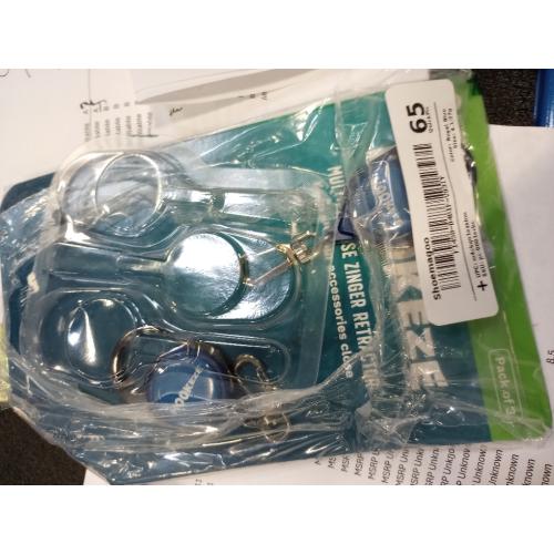 HOOK-EZE Fly Fishing Zinger Retractor for Anglers Vest, Pack of 3 - Fishing Gear and Equipment for Nippers, Forceps, Fly Float Ant, Belt Loops & Backpack