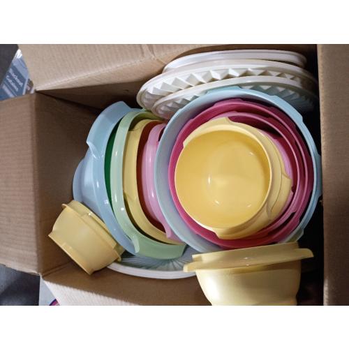 Tupperware Heritage Collection 16 Container Set with Lids. Food Storage Containers, Set of 32-Orange and Pink Multi-Color (missing PCs)