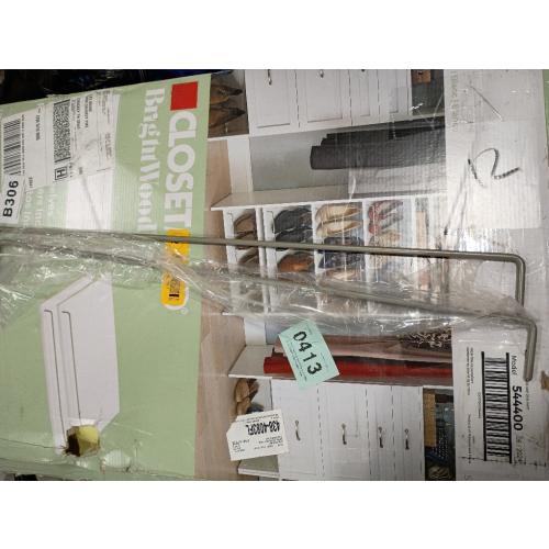 ClosetMaid BrightWood 25-in x 2.11-in x 13.8-in Shoe Storage (little Damaged; see the pictures)