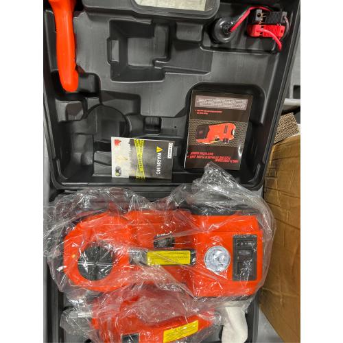 E-HEELP Electric jack kit for 5 ton and 12 V hydraulic car (lifting range: 6.1 ~ 17.7 inches) with electric impact wrench for SUV, MPV, sedan, truck, tire change.
