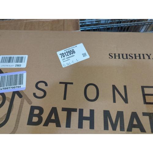 Beige Home Bath Stone Mat  – Luxury Diatomite Stone Mat, Quick-Dry, Non-Slip, Rain Sandstone
